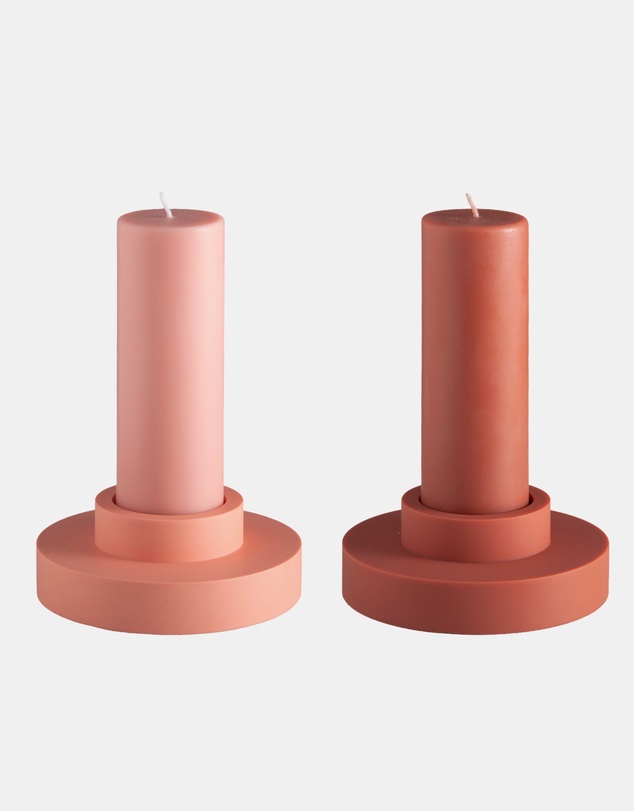 porter green - flipp lrg silicone unbreakable candle holder set
