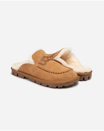 Ozwear Connection Uggs - Ugg Fremantle Sudge Logo Women Slipper
