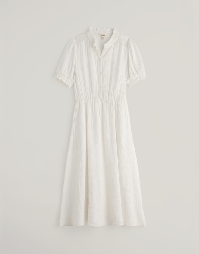 Seasalt - Shore Path Half-Sleeve GOTS Organic Cotton Midi Dress