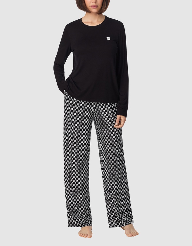 DKNY - Viscose Jersey Long Sleeve Long Pyjama Set