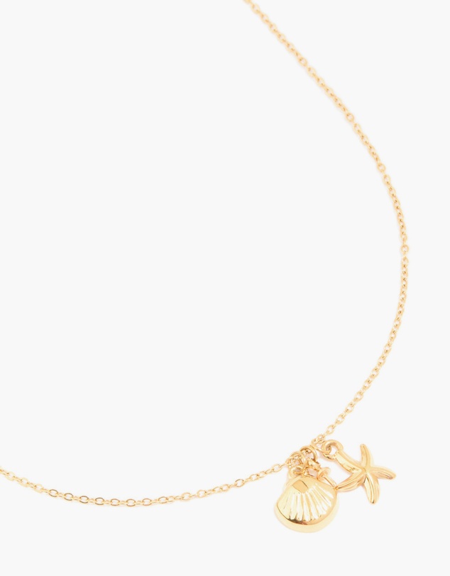 Lovisa - Waterproof Gold Plated Stainless Steel Sea Theme Necklace