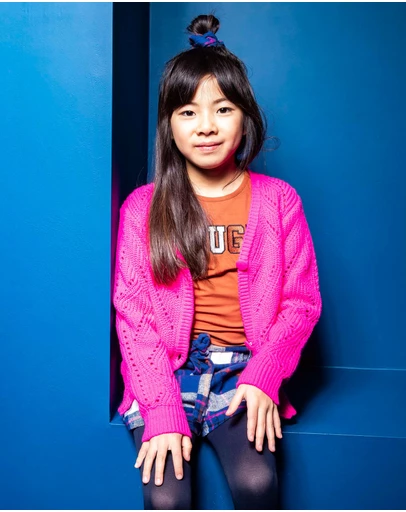B.Nosy - Heavy Knit Cardigan - Kids-Teens