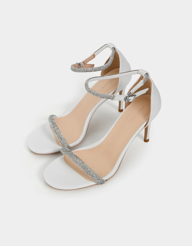 Forcast - Kendall Crystal Strap Heels