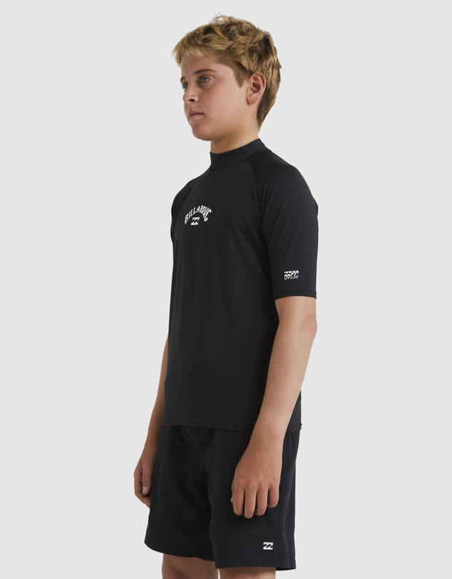 Billabong - Boys 8 to 16 All Day Arch Short Sleeve Rash Vest