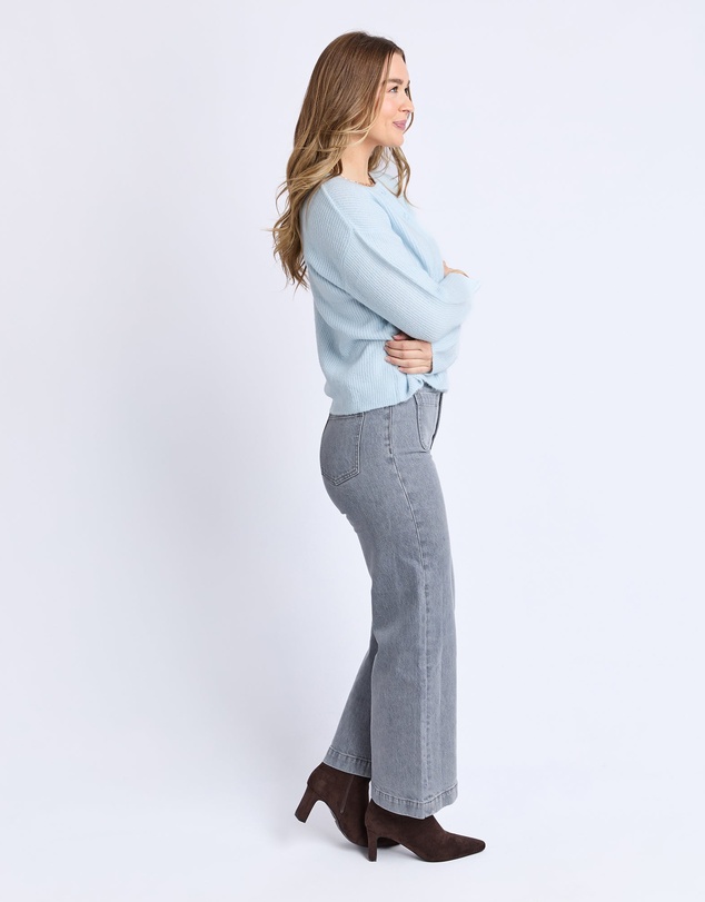 Foxwood - Murphy Knit Cardi Ice Blue