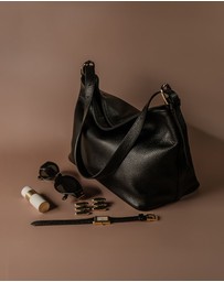 VESTIRSI - Eden Black Leather Shoulder Bag