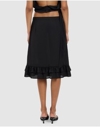 With Harper Lu - Frill Midi Skirt