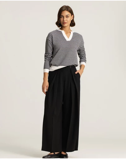 IDA+S - Petra Merino Silk Stripe Pullover