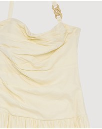 Revibe - Repaired Shona Joy Hadley Draped Halter Neck Maxi Dress - AU 16