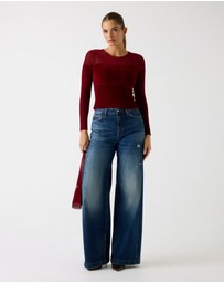 GUESS - Rowena Rib Chenille Sweater