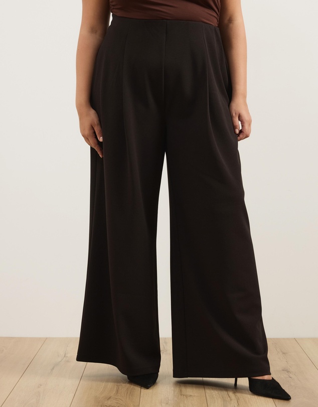 Atmos&Here Curvy - Gwen Pleated Palazzo Pants