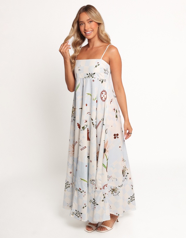 Petal & Pup - Emmeline Maxi Dress - Blue Floral