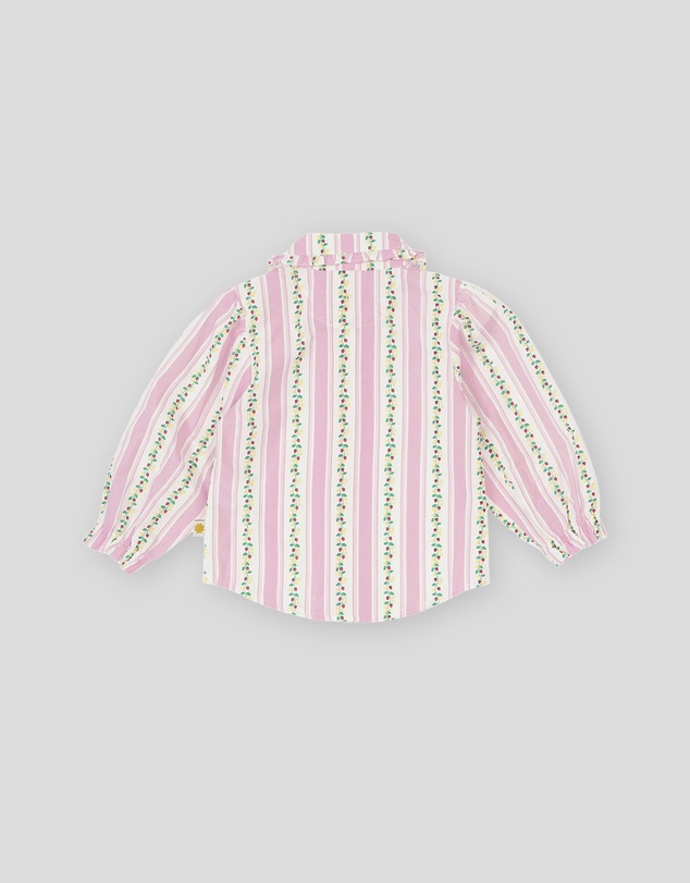 Goldie + Ace - Antique Stripe Strawberry Shirt - Babies-Kids