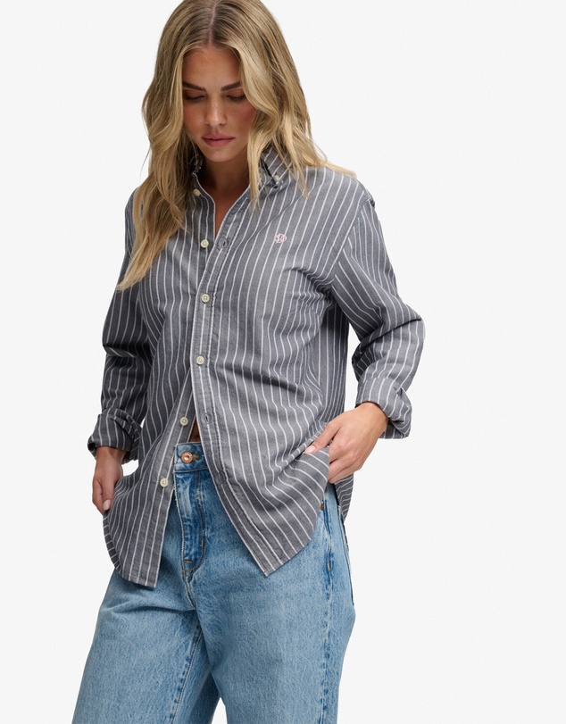 Superdry - Slim Oxford Button Down Long Sleeve Shirt