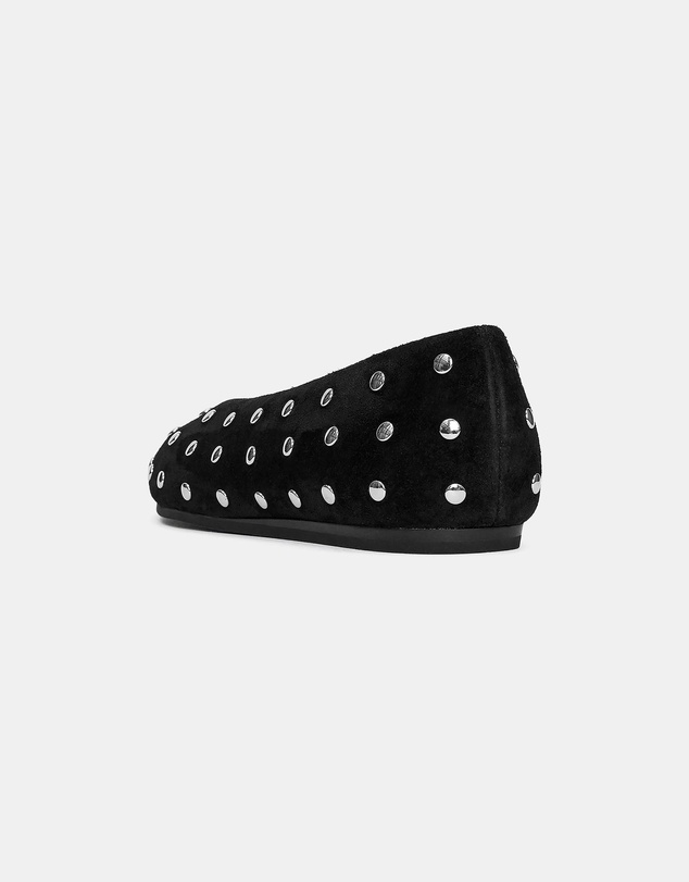 ARKET - Studded Suede Ballet Flats