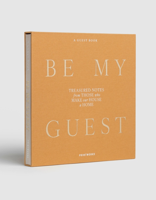 Printworks - Printworks Guest Book Be My Guest-Beige Yellow