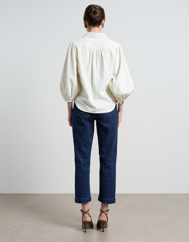 DRICOPER DENIM - Stella Stretch High Waisted Indigo Trousers