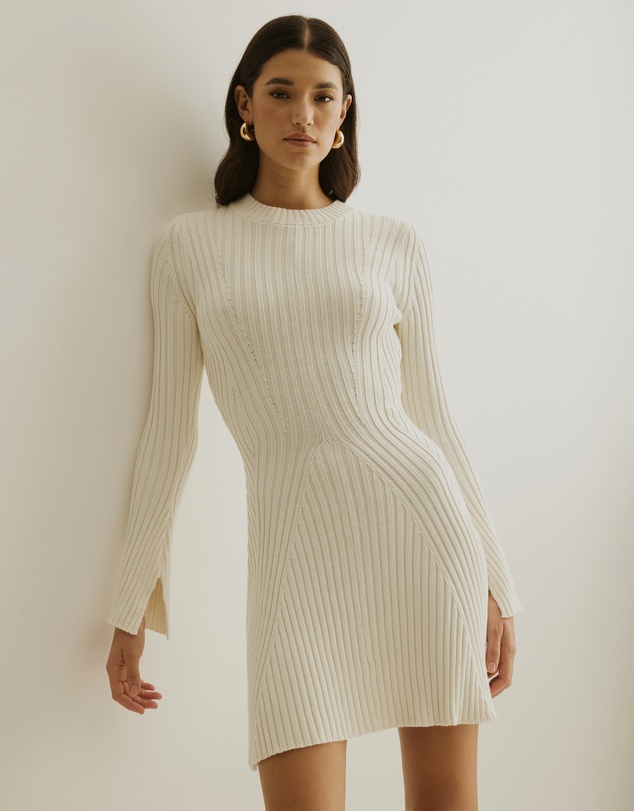 Paola Fit Flare Knit Mini Dress by Atmos&Here Online | THE ICONIC |  Australia