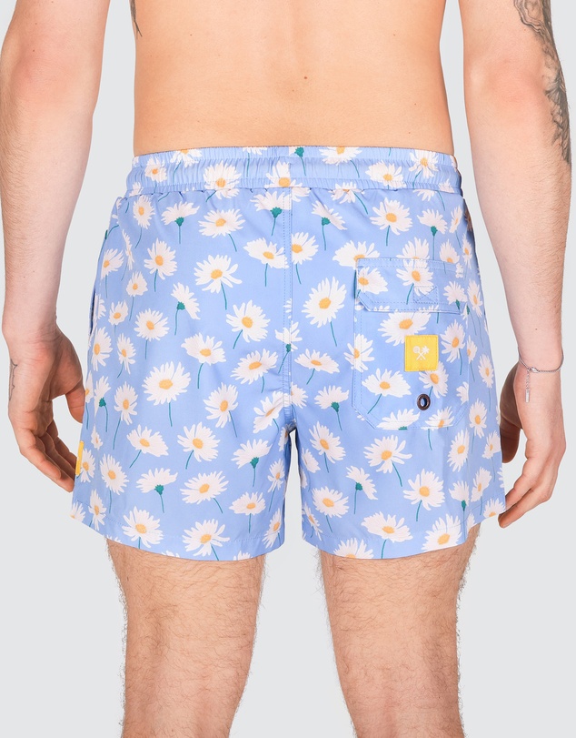 Skwosh - Daisy Baby Men's Eco Swim Shorts in Light Blue