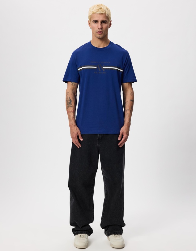 Armani Exchange - Front Logo Stripe T-Shirt