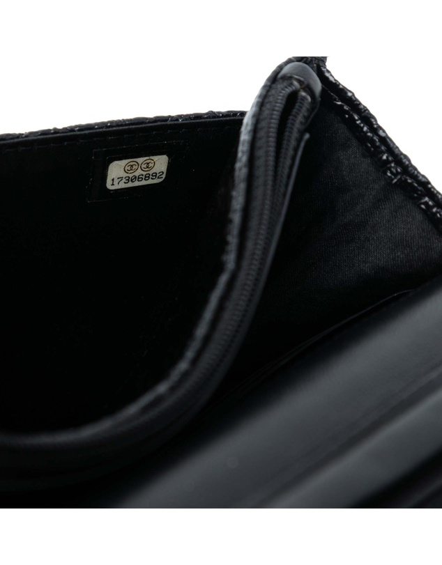 Pre-Loved by Azura Reborn - Pre-Loved CC Quilted Crinkled Patent Wallet On Chain
