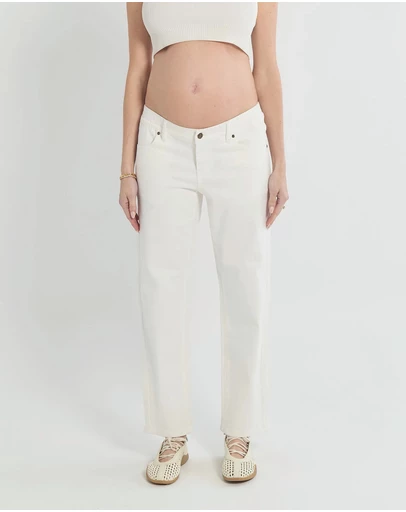 Soon Maternity - Soon Slim Straight Leg Jeans (Cropped)