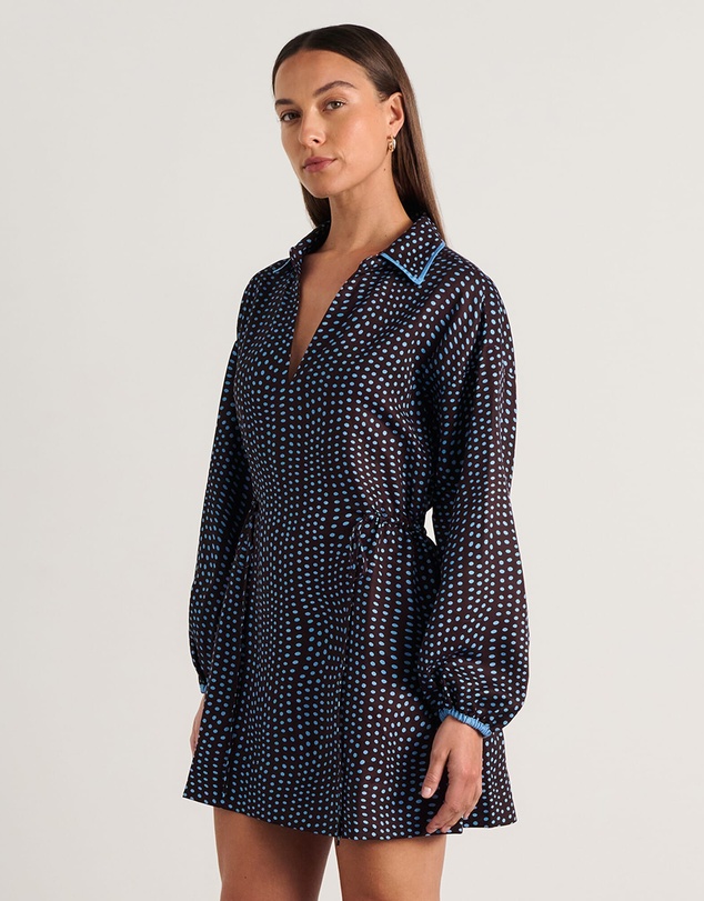 Jag - Ania Spot Long Sleeve Dress