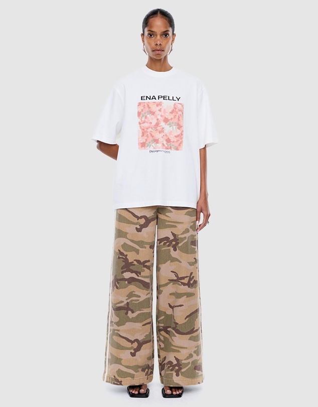 ENA PELLY - Coral Floral Tee