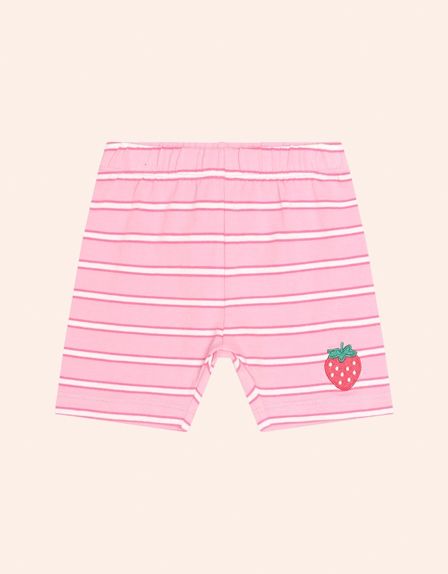 Huxbaby - Strawberry Creme Stripe Bike Shorts - Babies-Teens