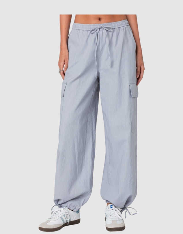 EDIKTED - Phoenix Linen Look Cargo Pants
