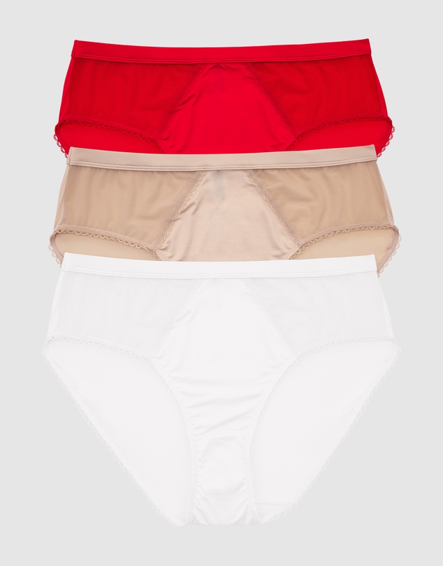Parfait - Micro Dressy French Cut High Waist Brief (3 Pack)