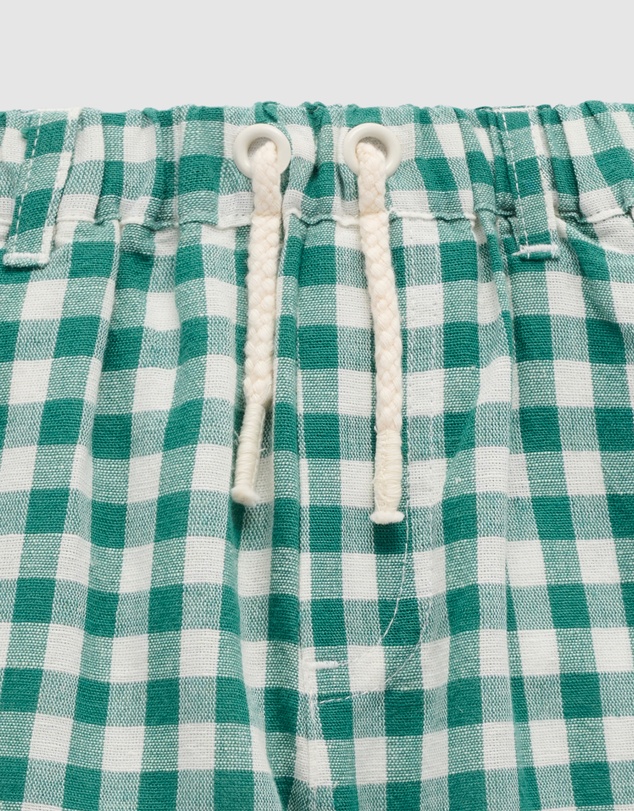 Purebaby - Gingham Shorts Christmas -Kids-Babies