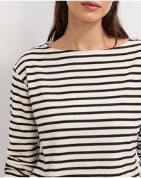 The Fated - Sasha Striped Jersey Top