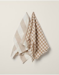 Carlotta + Gee - 100% Linen Tea Towel Set