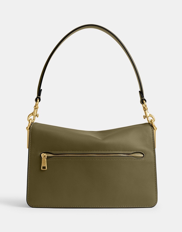 Coach - Soft Grain Leather Chain Tabby Shoulder Bag With Chain