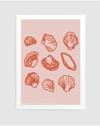 Olive et Oriel - Shell Secrets No1 by Treechild Art Print