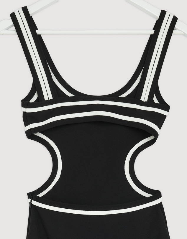 Revibe - Repaired BY JOHNNY. Milly Cut Out Midi Dress - AU 8