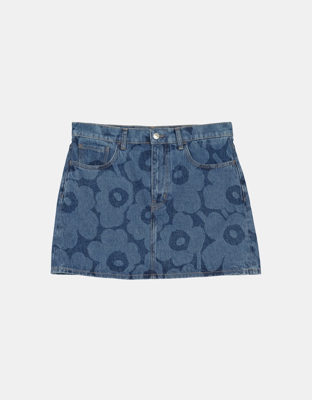 Marimekko - Maridenim Ruudut Unikko Skirt