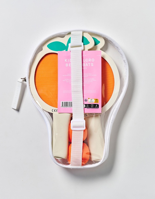 Sunnylife - Poppy the Peach Velcro Beach Bats - Kids