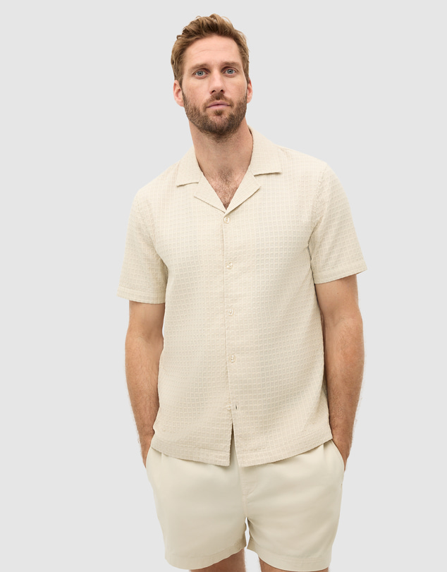 Seed Heritage - Short Sleeve Self Check Shirt