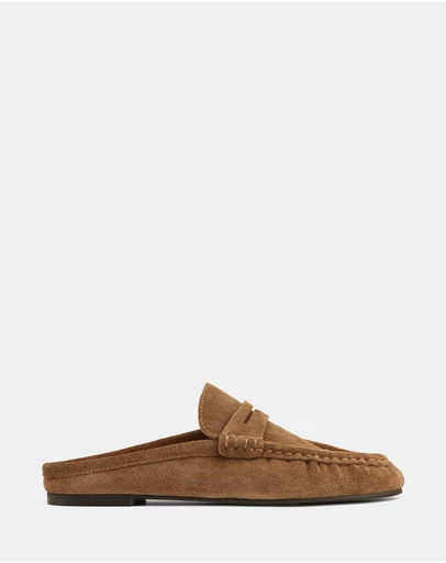Wittner - Bronn Suede Leather Backless Loafers