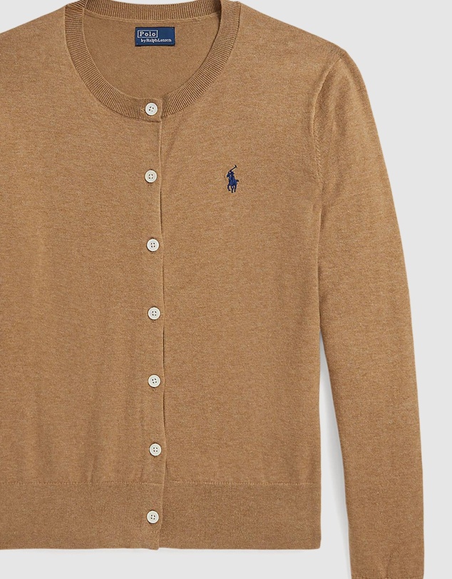 Polo Ralph Lauren - Stretch Cotton-Blend Crewneck Cardigan