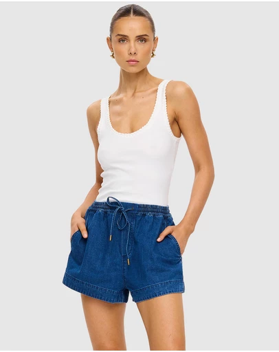 KIVARI - Vaila Denim Shorts