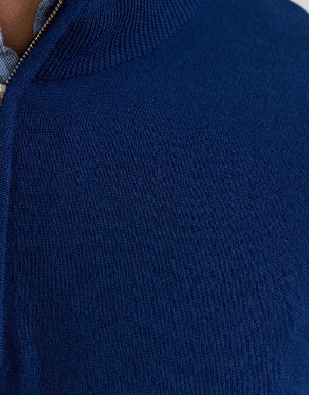 Oxford - Merino Zip Neck Pure Wool Pullover