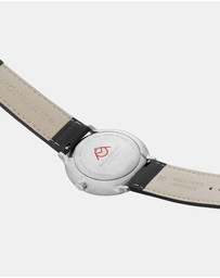 Mondaine - Mondaine Doppio 41mm Vegan Leather Watch