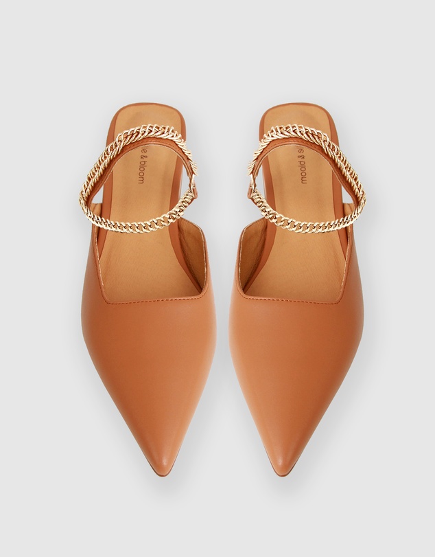 Belle & Bloom - On The Go Leather Flat