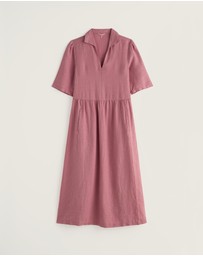 Seasalt - Seasalt Cornwall Pink Fen Violet Linen Midi Dress