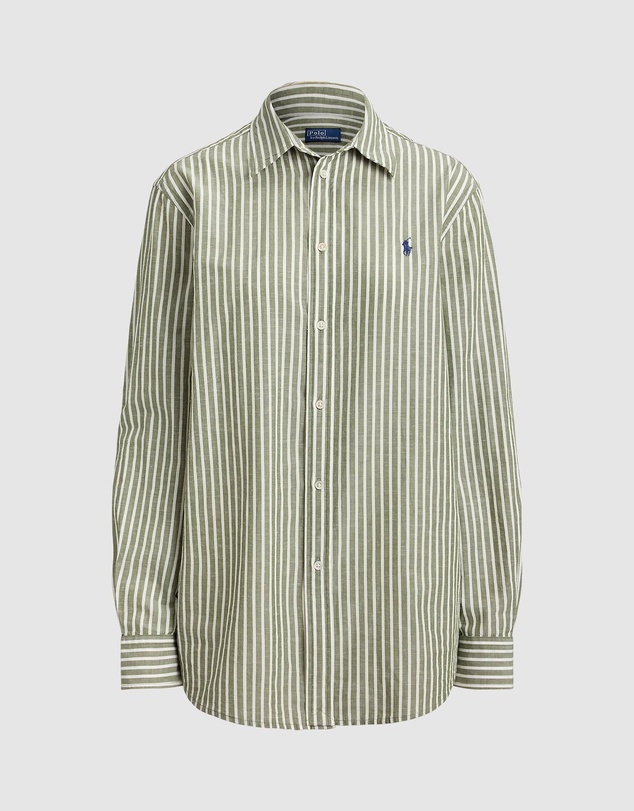 Polo Ralph Lauren - Classic Fit Striped Cotton-Linen Shirt