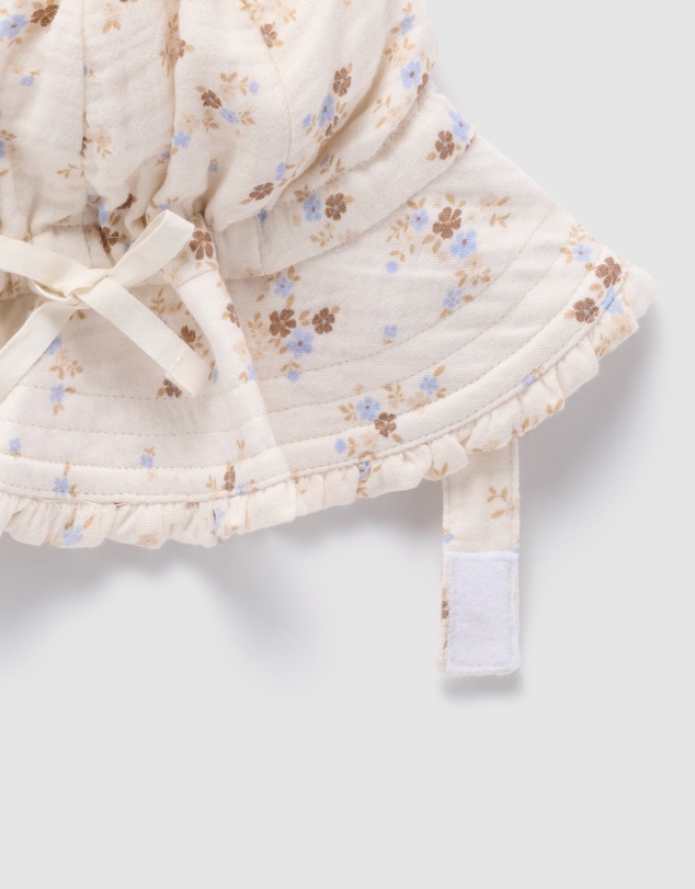 Purebaby - Ruffle Sunhat-Kids-Babies