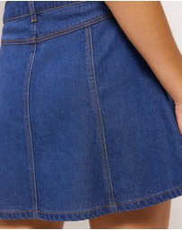 AERE - Skye Denim Mini Skirt